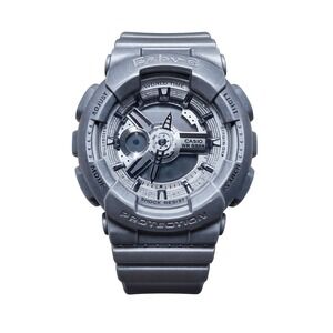 Casio Baby G Silver Watch 533BA-110 43MM Shock Water Resistant Sporty Y2K 2000s
